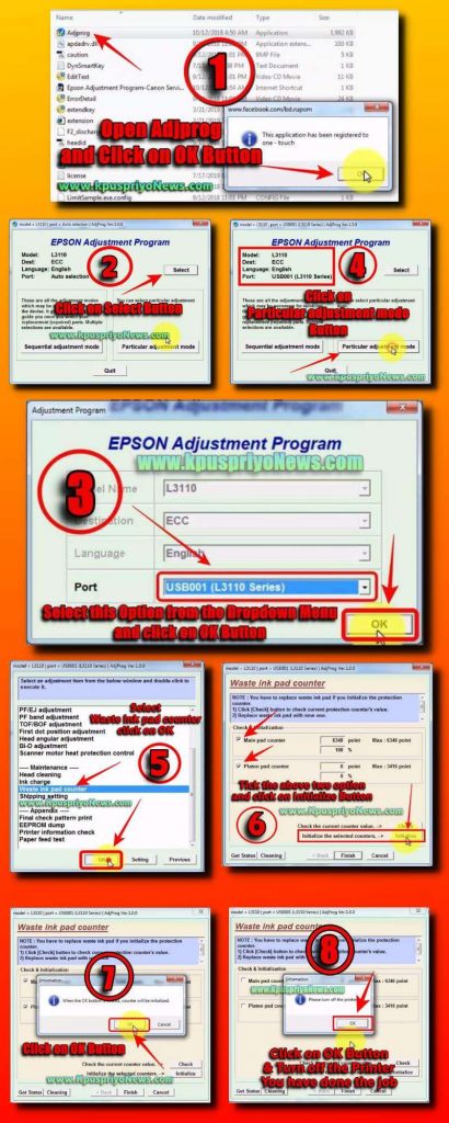 epson l3110 resetter adjustment program