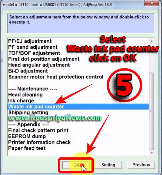 epson l3150 resetter software free download